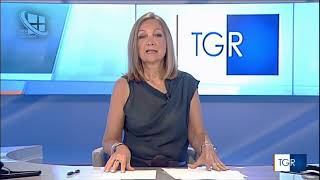 TGR Piemonte nuova sigla grafica e studio TV6 04082015 edizione delle 1930 [upl. by Anirbys]