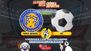 COPA TELMEX TELCEL  Grupo C  Jornada 1  TIGRES INCRECE vs IGC [upl. by Kcirded411]