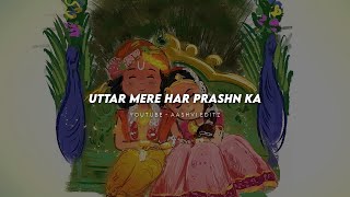 Uttar mere har prashn ka tumne diya kanha whatsapp status  Radha krishna status  Sad song status [upl. by Nerrej65]