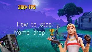 How to stop frame drop on the new Fortnite season CHAPTER 2 REMIX [upl. by Eerehc]