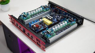 Build a High Power 4Channel Amplifier using 24 Transistors with 1500 watts SMPS cbzproject [upl. by Randa]