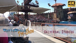 PRESHOW  WaterWorld Universal Studios Hollywood 2017 4K [upl. by Mosby]