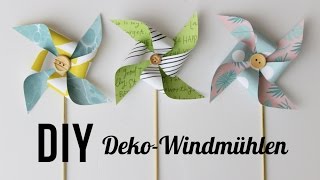 Tutorial  DIY Windmühle  Dekoration  Geschenkverpackung [upl. by Alyos]