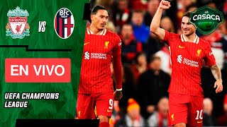 🚨 LIVERPOOL vs BOLOGNA EN VIVO 🔥 CHAMPIONS LEAGUE  LUIS DIAZ TITULAR [upl. by Natsyrt]