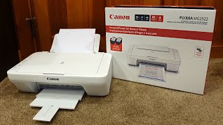 How to setup Canon Pixma MG2522 Printer over Wifi and Install Ink [upl. by Nothgierc]