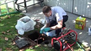 How to Jet a Drain Line and Clean a Grease Trap [upl. by Martella]