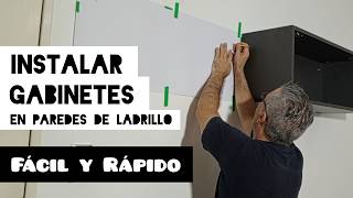 Cómo INSTALAR GABINETES en pared de ladrillo y concreto  PLANTILLAS para instalar gabinetes [upl. by Claman883]