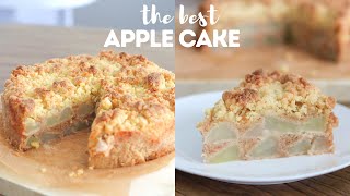 Easy Apple Crumble Cake 🍎 Eggless [upl. by Malaspina650]