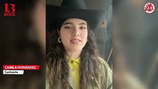 Camila Fernández felicita a Diario 24 Horas [upl. by Lorusso413]