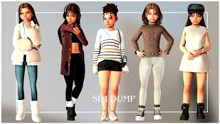 🪶PRETEEN SIM DUMP  CC FOLDER  SIM DOWNLOAD  SIMS 4 [upl. by Sadie708]