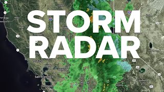 California Storm Live radar of atmospheric river storm [upl. by Aitnom]