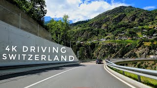 4K Drive from Zermatt to Verbier  Switzerland Driving to The Great St Bernard Pass [upl. by Nagram]