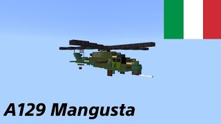 How To Build The A129 Mangusta In Minecraft 151 [upl. by Kcirdneh495]