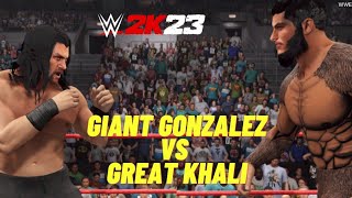 Giant Gonzalez vs The Great Khali  WWE [upl. by Lecia554]