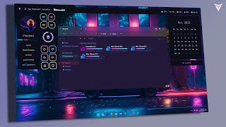 This is The Most Vibrant and Futuristic NEON COLORS Theme for Windows 11 [upl. by Ennovahs]