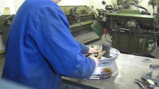 How to fix bent buckled dented alloy wheel the best rim job ever [upl. by Trahern]