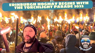 Edinburgh Hogmanay begins with the Torchlight parade 2023 [upl. by Rotce]