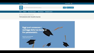 Riscatto laurea la simulazione con il servizio INPS nel tutorial di 13 passaggi [upl. by Aztiley378]