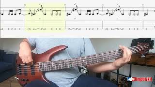 Limp Bizkit  Hot Dog  Bass Cover  Tabs [upl. by Starr]