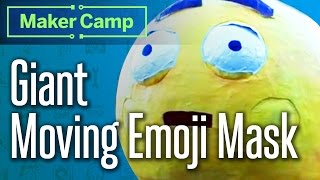 How to Make Giant Moving Emoji Mask Eeeemotion Papier Mâché [upl. by Koeppel]