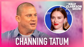 Channing Tatum Says Scarlett Johannson Acted Her Face Off In Fly Me To The Moon [upl. by Adnyl245]