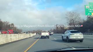 Driving in Maryland  From Ellicott City to Towson MD🇺🇸 [upl. by Jung314]