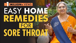 Yogic Home Remedies for Sore Throat  Dr Hansaji Yogendra [upl. by Cutty]