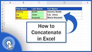 How to Concatenate in Excel Quick and Easy [upl. by Nerak742]