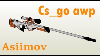 quothow toquot Make your own cs go awp asiimov papercraft quotdownloadquot [upl. by Ysdnyl664]