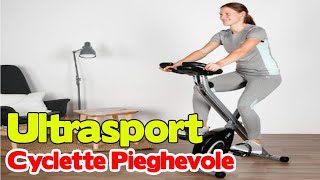 Ultrasport F Bike Advanced Cyclette Pieghevole con Display LCD [upl. by Enitsua]