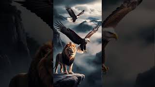 Lion and eagle hybrid animal awesome 😎😎😎 shortvideos shorts viralvideo [upl. by Calle]