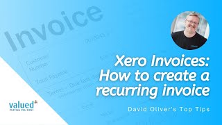 Xero invoices How to create a recurring invoice [upl. by Bouchier]