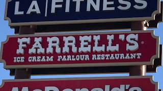 Farrells Ice Cream Parlour in Riverside California  Farrells Closed and Open [upl. by Hylan]