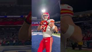 For you Chiefs Kingdom 🫶 shorts chiefs nflplayoffs arrival traviskelce [upl. by Leirvag]