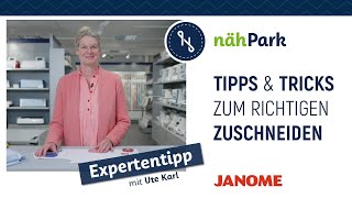 Ute für Janome  Tipps und Tricks zum richtigen Zuschneiden [upl. by Pavla]