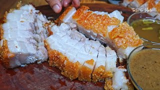 Tasty Crispy Pork Belly THE SECRET OF COOKING SUPER CRISPY amp JUICY PORK BELLY [upl. by Eciral]