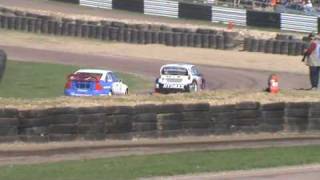 European Rallycross 2009 Round 1 Lydden Hill  Division 1 B Final [upl. by Anaira]