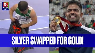 Paralympics 2024 Navdeep Singhs Silver Medal Turns To Gold In Dramatic Aggressive Javelin Faceoff [upl. by Yule376]