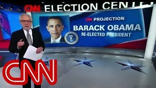 Election night 2012 unfolds on CNN [upl. by Adnolahs]