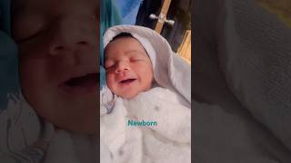 Newborn vs at 3 months cute baby boy smiling [upl. by Ainahtan]