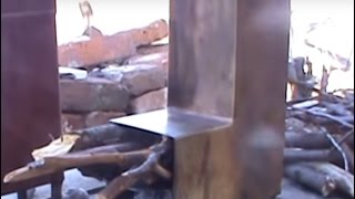 Lighting an Uninsulated LTube Coren  Rocket Stove Design IdeasStainless Steel [upl. by Dillon105]