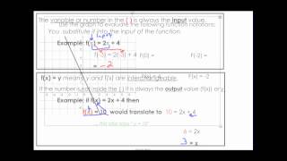 1107b Function Notaton Part 1 [upl. by Vinna115]