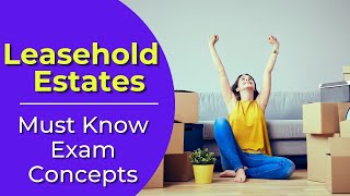 Leasehold Estates What are they Real estate license exam questions [upl. by Harday]