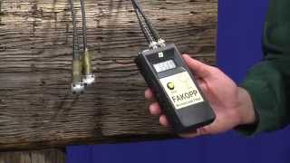 Timber Bridge Inspection Stress Wave Timer Demonstration [upl. by Lanford324]