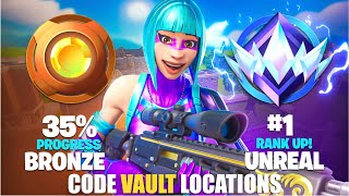 RANKED ONE SHOT TILTED MAP FORTNITE CREATIVE  SECRET CODE VAULT LOCATIONS [upl. by Freida]