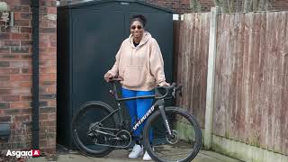 Kadeena Cox OBE  Centurion x6 Bike Storage [upl. by Anoirtac]