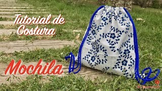 Tutorial de Costura  Como hacer una MOCHILA super fácil  Patrón GRATIS  backpack [upl. by Rojas]