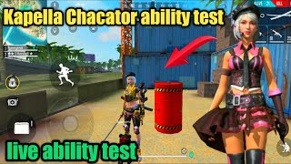 Free fire kapella character ability test  kapella character ability live check [upl. by Pilloff157]