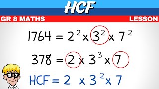 Highest Common Factor Grade 8 [upl. by Llejk]