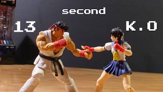 13 second KO  a famous knockout made into stop motion [upl. by Nylcaj]